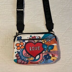 Brighton Crossbody Belt Bag in Love Print. Used once so it is like brand new.